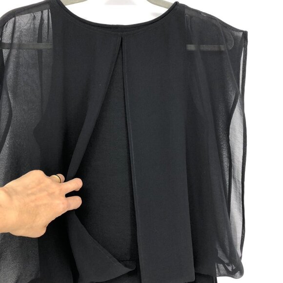 NWT Marciano black scoop  neck tunic sleeveless flowy blouse elasticated waist S - Picture 6 of 13